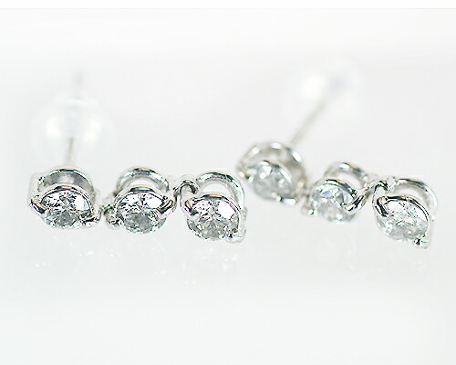楽天市場】0.5ct ダイヤモンド スタッド ピアス ソリティア 6本爪 1粒 