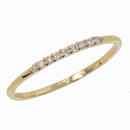 0.05ct ダイヤ 9石 リング K10 WG PG ゴールド ホワイトゴールド ピンクゴールド 指輪 天然ダイヤ スキンジュエリー 華奢 14,256円