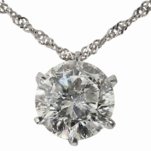 楽天市場】1.7ct プラチナ ダイヤモンド 6爪 ペンダント (Hカラー・I1