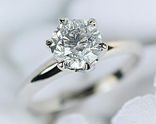 1.5ct プラチナ ダイヤモンド 6爪 リング　(Hカラー・I1クラス・Fairカット)　鑑定書 エンゲージリング 婚約指輪 ダイヤ 指輪 天然ダイヤ 結婚 婚約 女性用 レディース ブライダルジュエリー ファッション｜ＫＡＳＨＩＭＡ