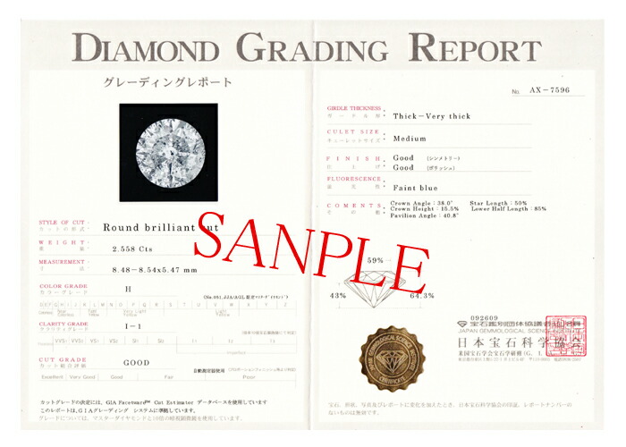 楽天市場】中宝宝石研究所 鑑定書 : アーアゼロワン JEWELRY