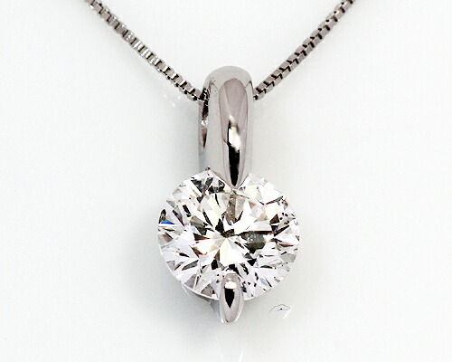 楽天市場】3.0ct プラチナ ダイヤモンド 6爪 ペンダント (Hカラー・I1