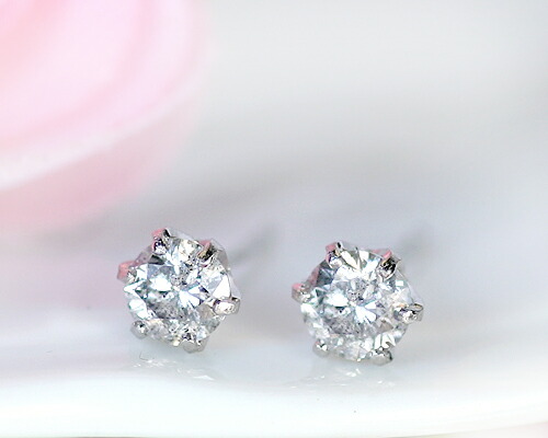 K18WG 計0.12ct ローズカット　ダイヤモンド　ピアス SOLD OUT】K18WG ローズカットダイヤモンド ピアス | | KITAGAWA