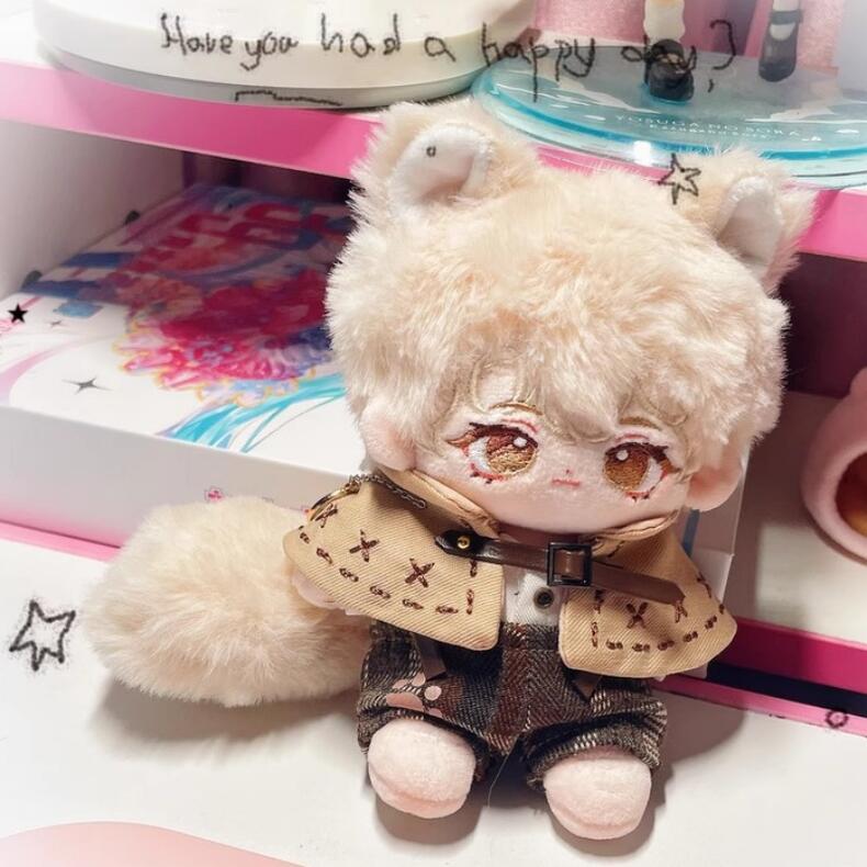 白髪のぬいぐるみ 赤いスカート しろたん ついてきちゃうしろたん ついたん 着せ替え服 《かに