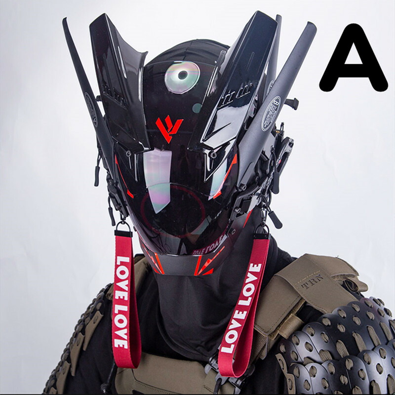 楽天市場】【送料無料】サイバーパンク未来風装飾イヤホン Black