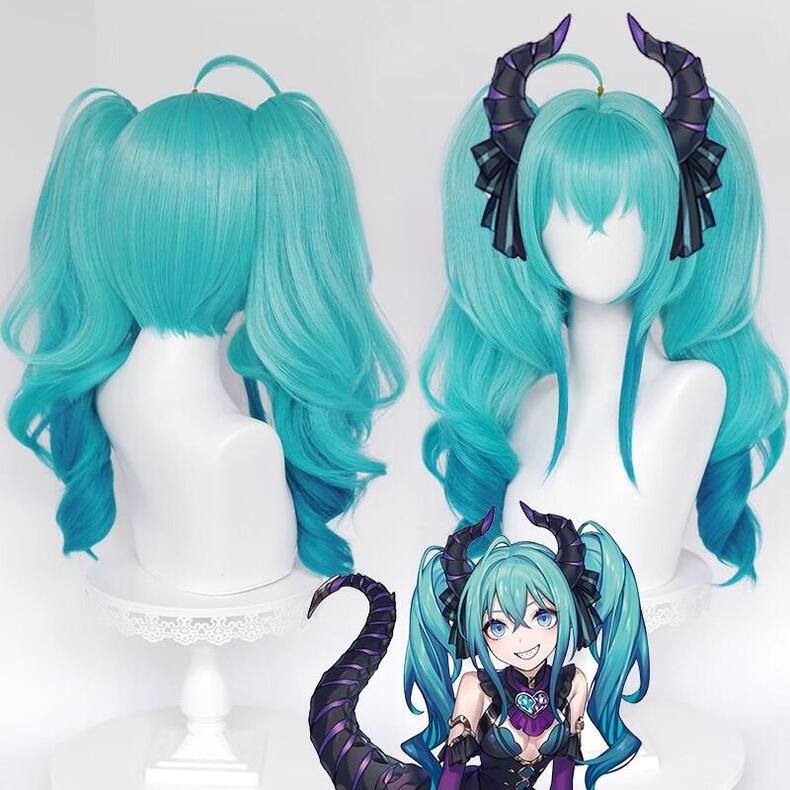 【7/25まで価格】初音ミク ラビットホール コスプレ ウィッグ付き 7/25まで価格】初音ミク ラビットホール コスプレ ウィッグ付き