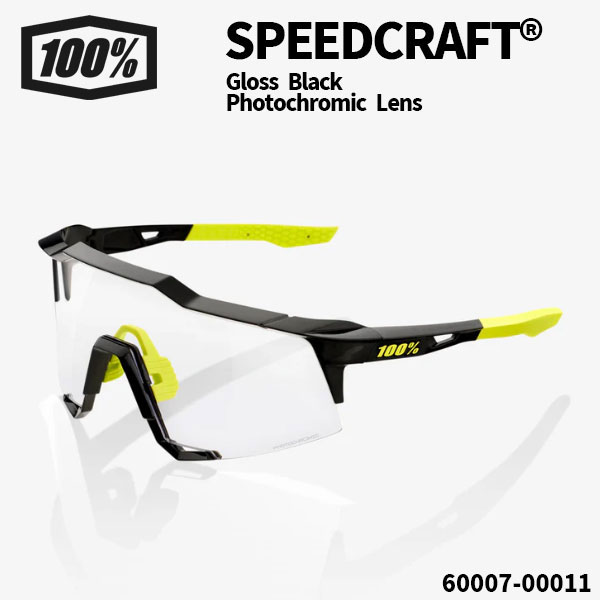 100%(ワンハンドレッド) サングラス SPEEDCRAFT&reg; / Gloss Black - Photochromic Lens(調光レンズ)｜カシマヤショップ 28,116円