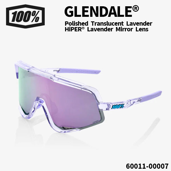 100%(ワンハンドレッド) サングラス GLENDALE&reg; / Polished Translucent Lavender - HiPER&reg; Lavender Mirror Lens｜カシマヤショップ