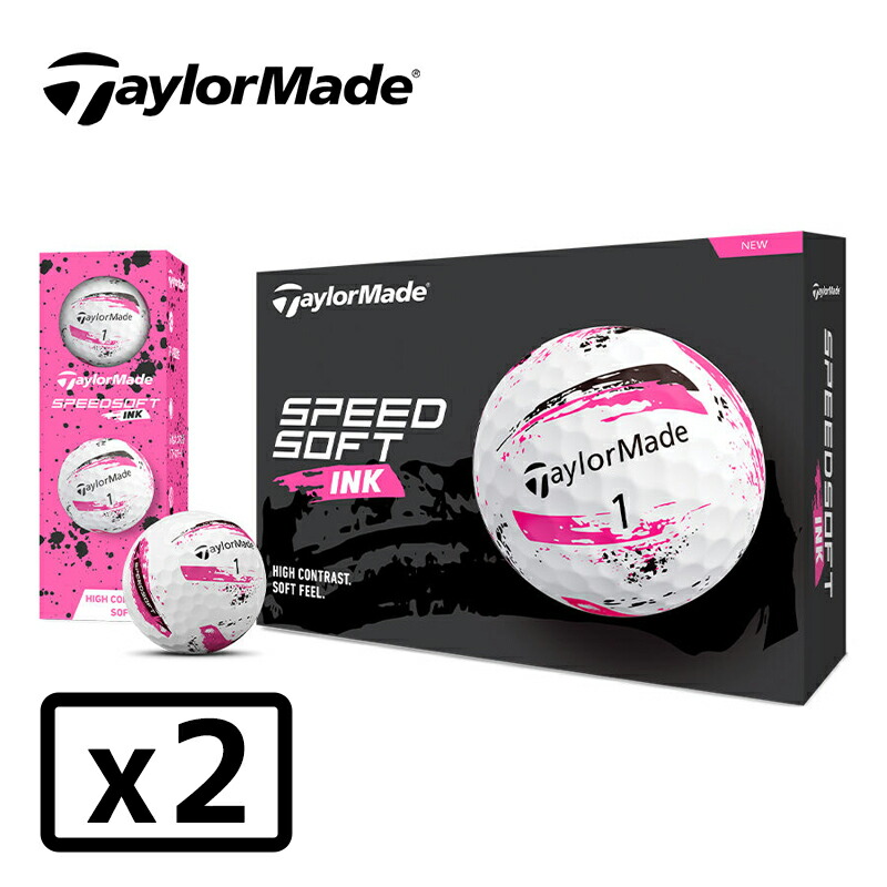 ※ スーサン テーラーメイド スピードソフト インク レッド 2ダース TaylorMade テーラーメイド スピードソフト インク 2024 ゴルフ