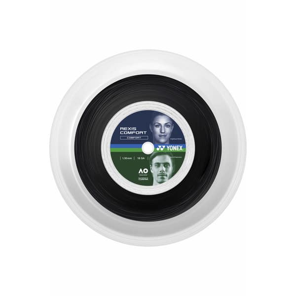 【店内最大限度50%OFF 11日01:59まで】ヨネックス 庭球 より糸 レクシスコンフォート130 TRCF130R2-007 黒いこと  YONEX