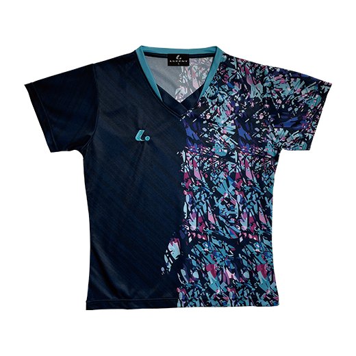 ユニゲームシャツ 楽天市場】ルーセント テニス Uni ゲームシャツ XLH3436 ネイビー ユニ