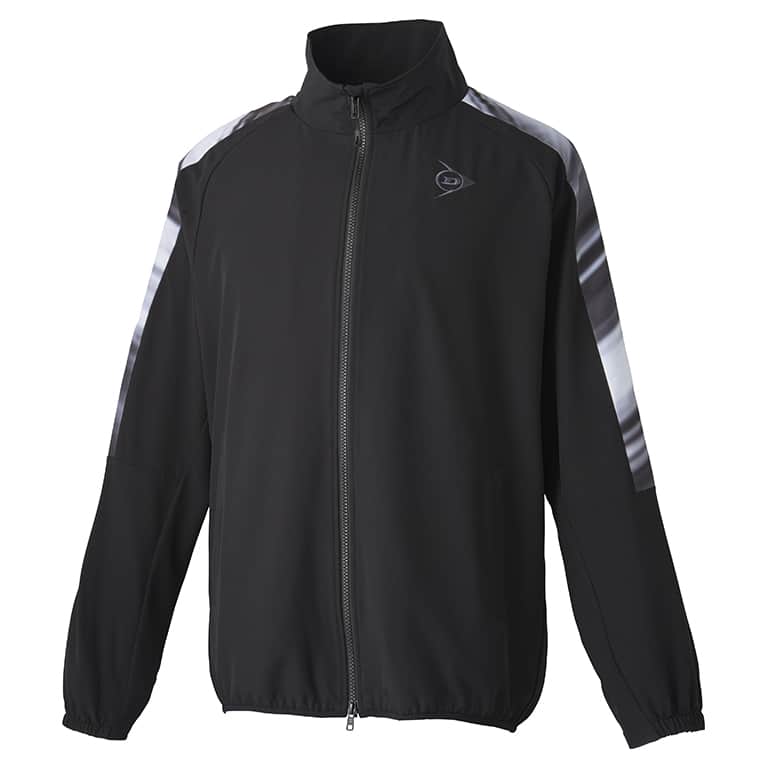 ダンロップ UNISEX WIND JACKET DAW-4440 ウインドジャケット ブラック テニス ユニ 男女兼用 DUNLOP|M スポーツ 店