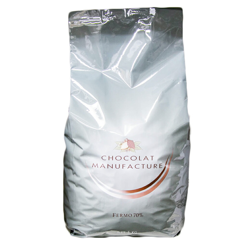 森永 フェルモ 70% 5kg 1袋 (夏季冷蔵) モリナガ クーベルチュール チョコレート チョコ カカオ ハイカカオ 高カカオ バレンタイン 製菓用 製パン用 お菓子 手作り 材料 大容量 業務用