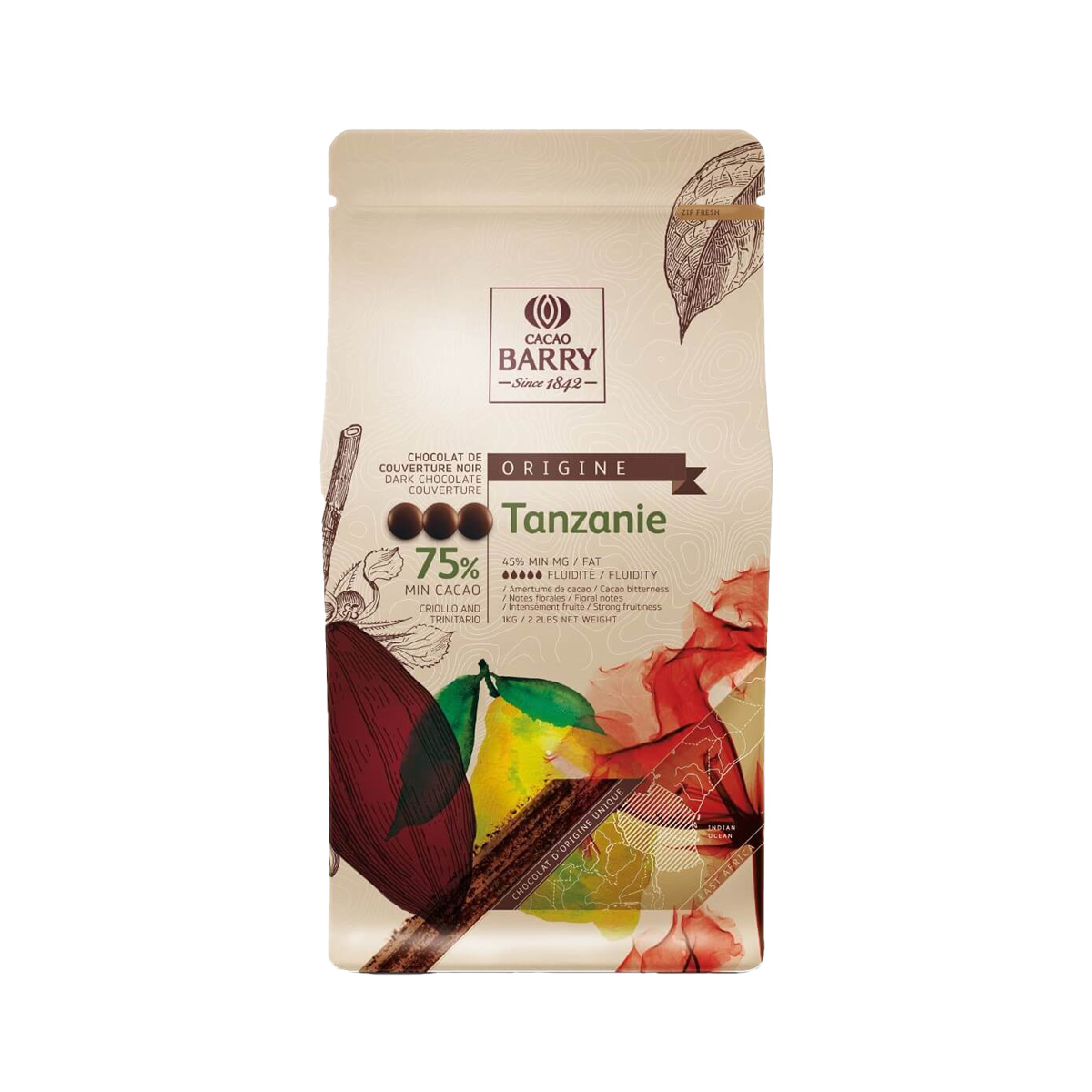 クーベルチュール ピストール タンザニア 75% 1kg カカオ スイートチョコレート チョコ コーティング お菓子 材料 おやつ 手作りバレンタイン 業務用 9,335円