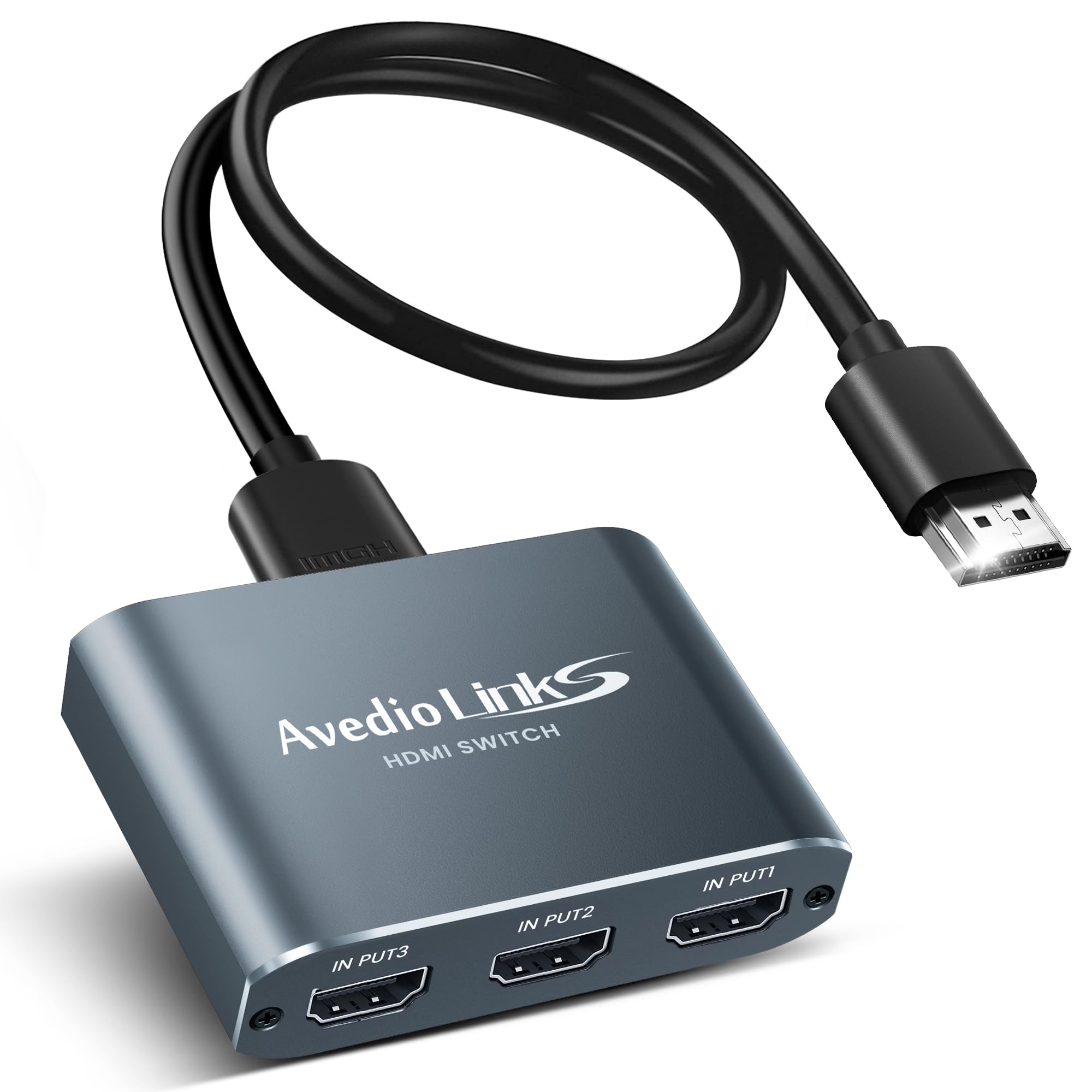 【楽天市場】hdmi 切替器 4k 60hz アルミニウム合金製 Hdmi セレクター3入力1出力hdmi スイッチャー3ポートhdmi ハブ 拡張 Hdmi20b Hdcp22 