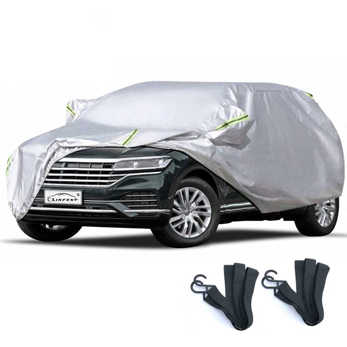 車カバー ミニバン車 210T 防水性アップ ボディカバー カーカバー 自動車カバー 防水防塵防輻射紫外線 黄砂?台風対策 弾力な防風ロープ付き (MPV車L:500×190×180cm)