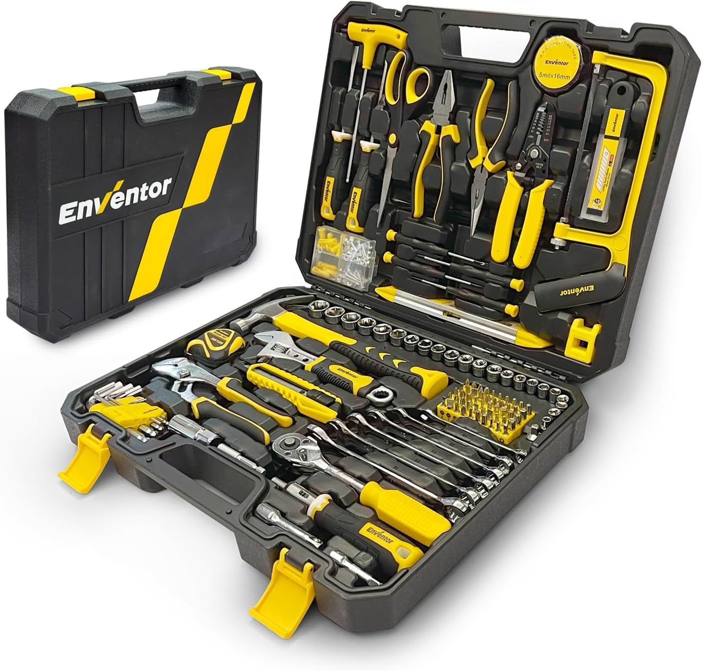 工具セット ホームツールセット 家庭修理 工具箱 道具セット 日常ツールキット日常ツールキット 家庭用 バイク 自転車 車整備 家具組み立て DIYセット 便利な収納ケース付き 修理道具セット｜カシキド店 8,554円