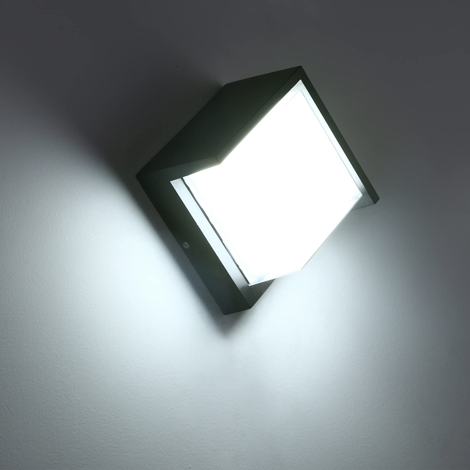 LED 玄関ライト ポーチライト 壁掛け灯 玄関照明 ブラケットライト 防雨型 IP65 門柱灯 ウォールランプ 壁掛け照明 勝手口 外灯 玄関灯 ウォールライト 間接照明 防犯ライト 装飾ランプ 階段 廊下 庭園灯 18W（ホワイト）