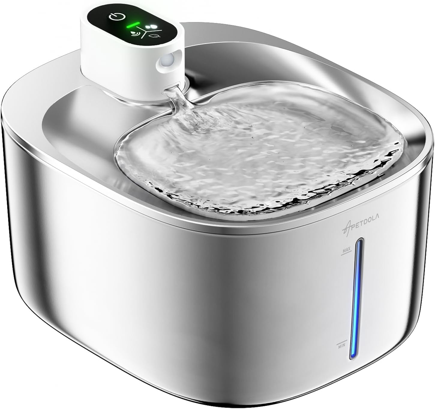 猫 自動給水器 水飲み器 コードレス 充電式 4L 活性炭フィルター付 アダプター付 スマート 静音 大容量 ワイヤレスポンプ 2way給電式 ステンレス製 センサー 動作検知 三つ給水モード 6重濾過 みずのみ器 お手入れ簡単 猫 犬 ペット用