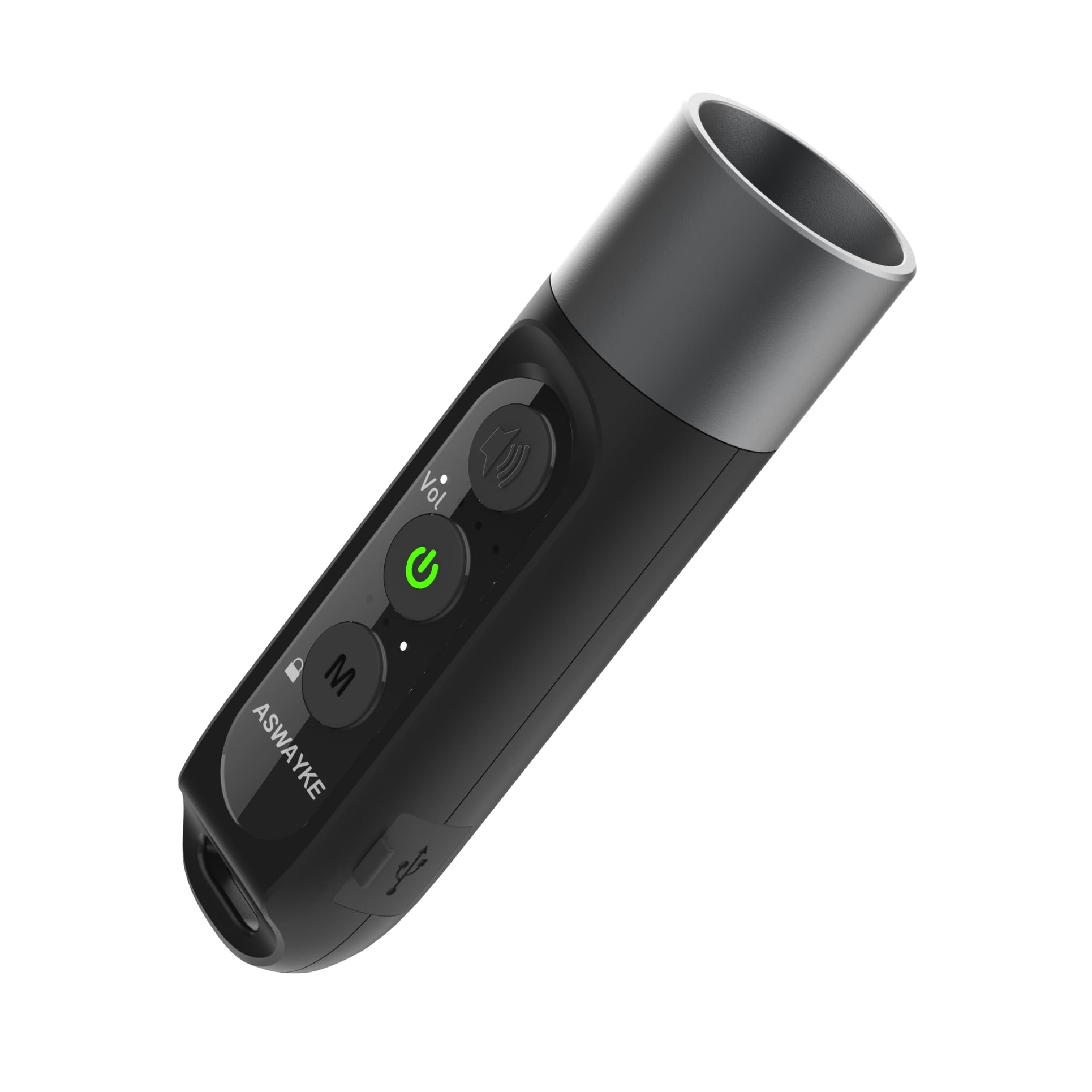電子ホイッスル IPX5防水 大音量 125db 充電式1000mAh【4段階 3種類のホイッスル音】電子笛 スポーツ 審判 防災 防犯 Black画像