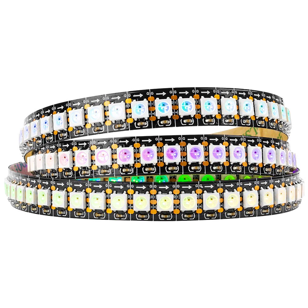 LEDテープライト 5050 SMD RGBIC 個別にアドレス指定可能 切断可能 プログラム可能 DC5V ドリームフルカラー 夢幻色 ネオピクセル 1m IP30 非防水 LEDストリングライト イルミネーション 室内照明 パーティー クリスマス