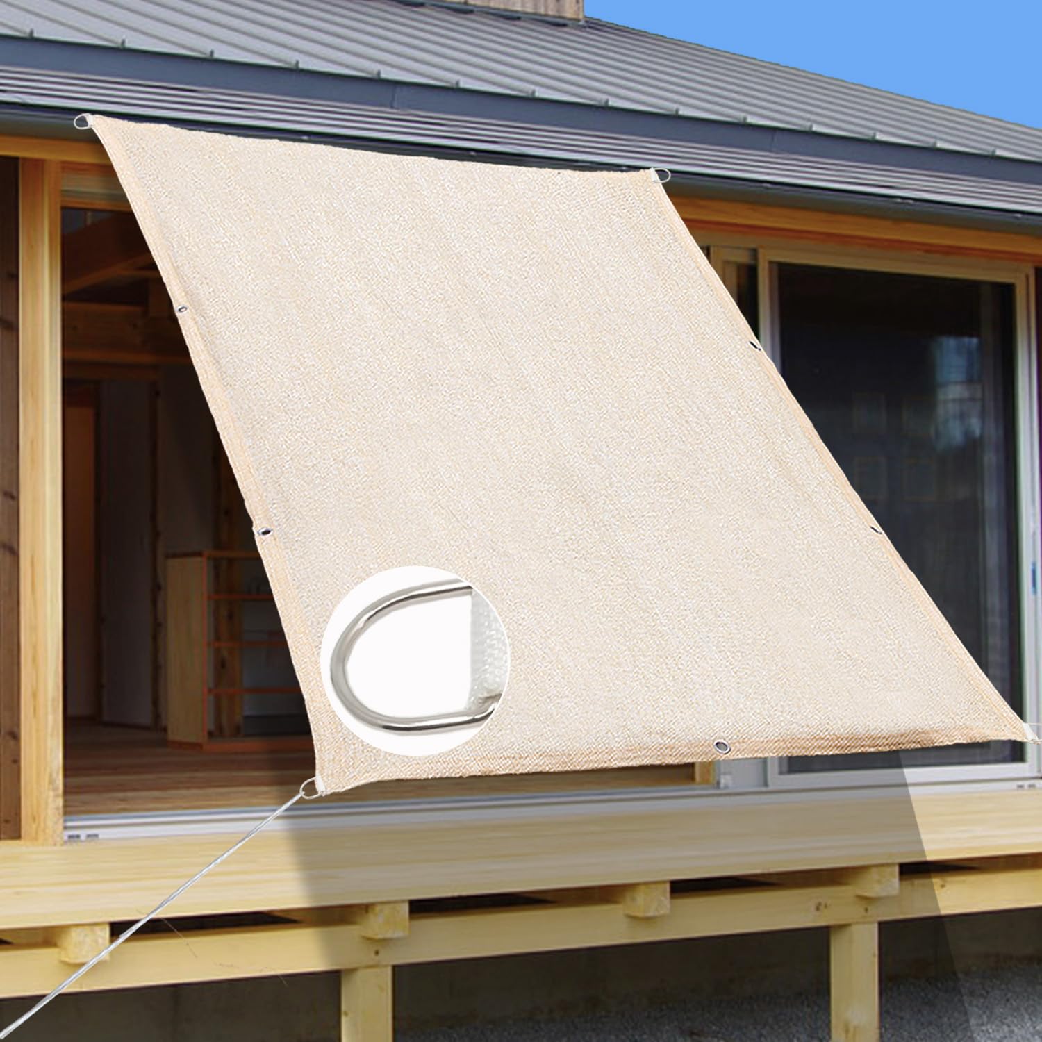 楽天市場】日よけ シェード S 1800×900mm UVカット率90％ 目隠し