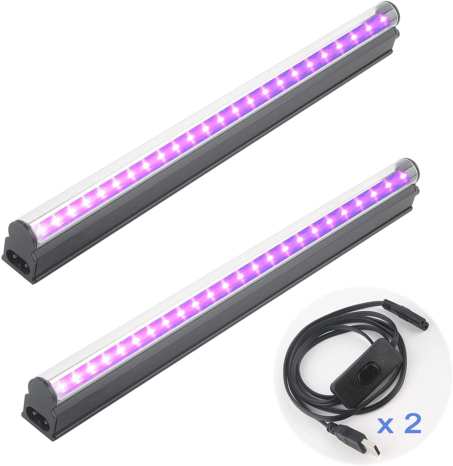 楽天市場】LEDブラックライト UV紫外線蛍光灯10W 2個セット USB