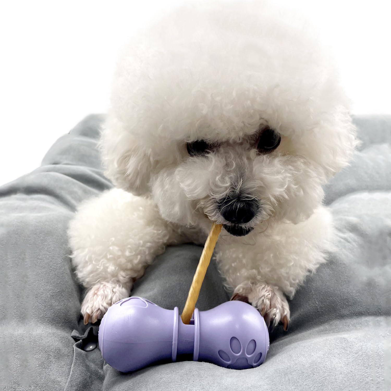 犬用ガムスタンド いじめスティック おやつホルダー 犬用 噛むホルダー -小さいサイズ