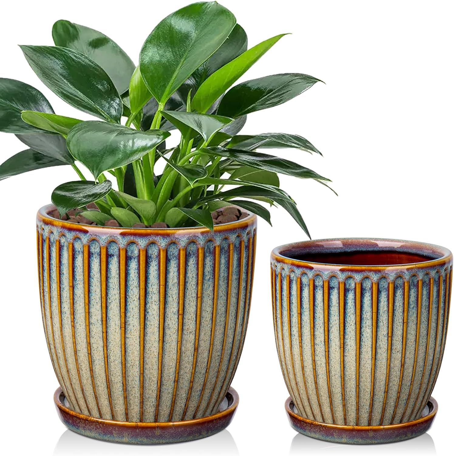 楽天市場】植木鉢 おしゃれ 陶器 マリポット 3色 12cm(4号) 底穴