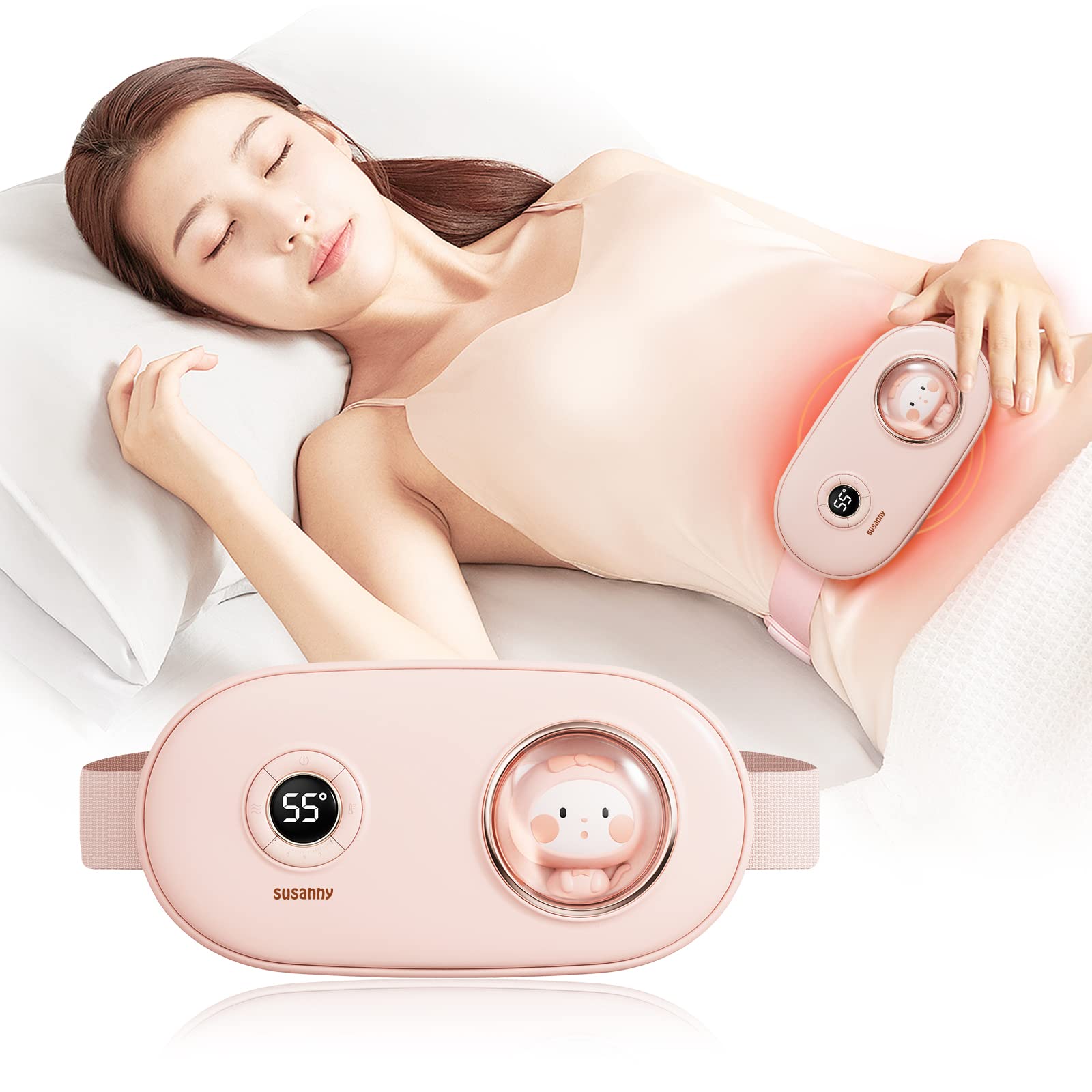 楽天市場】【@0円OFF/】腰マッサージ機 腹部温熱ベルト 4段階温度