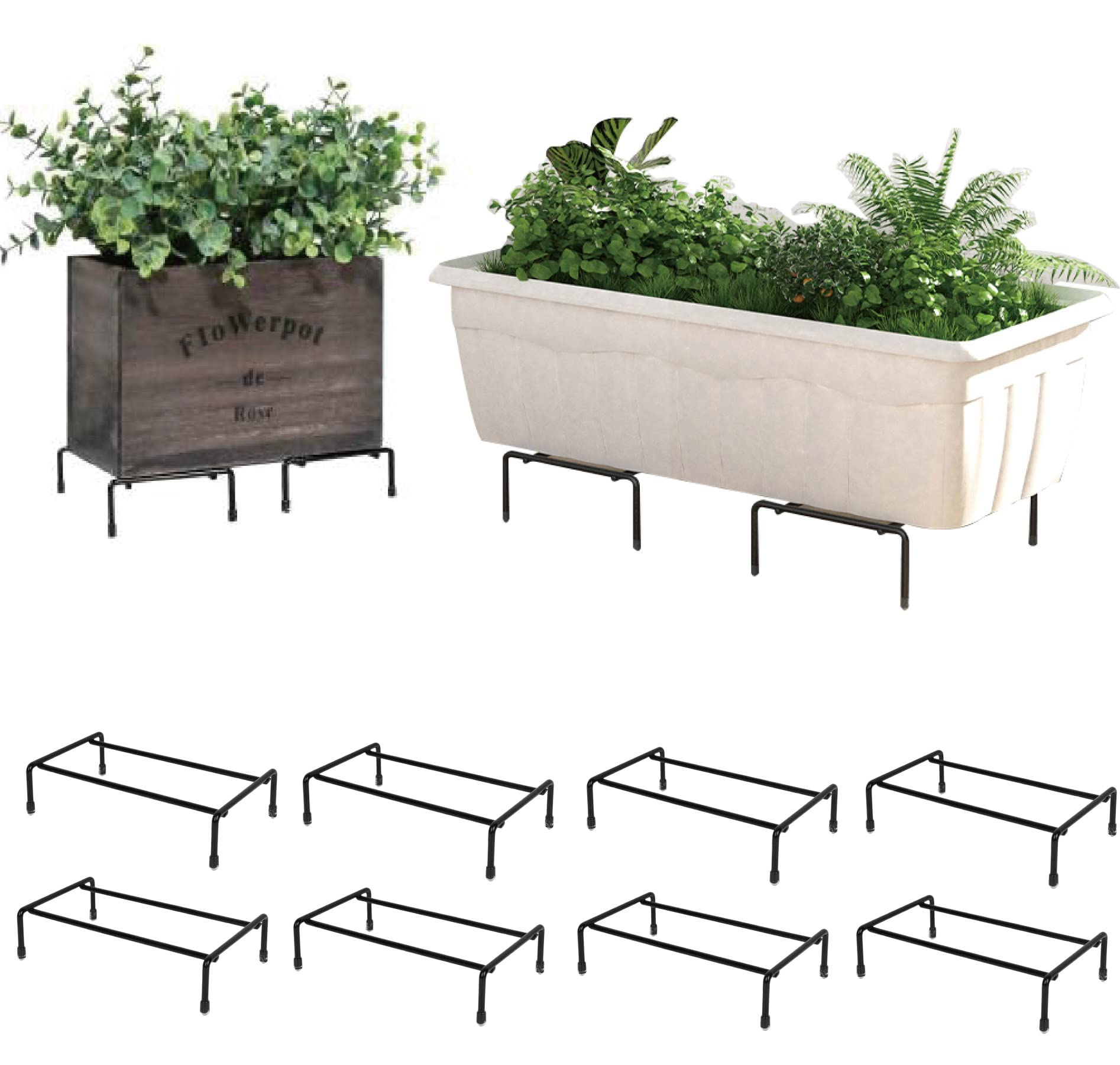 楽天市場】プランタースタンド 園芸ラック 花台 フラワースタンド 8個