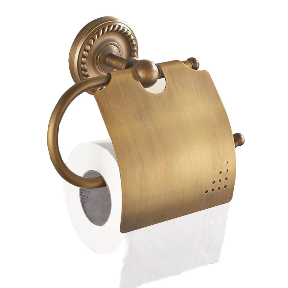 楽天市場】トイレットペーパーホルダー 真鍮製 紙巻器 カバー付き