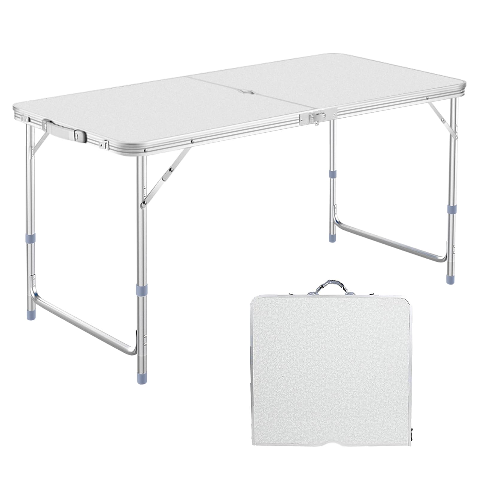 楽天市場】アウトドア 折りたたみ テーブル 120cm 3段階高さ調整可能