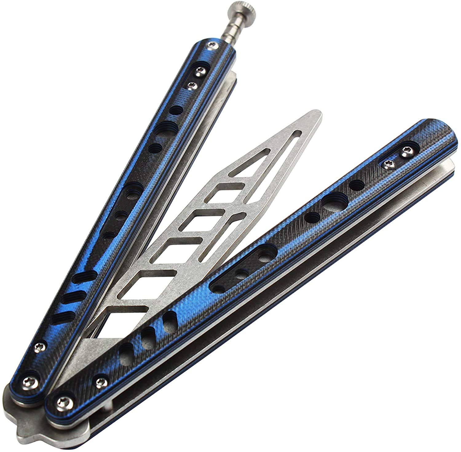 楽天市場】バタフライナイフ 練習用 刃付け無し スチールハンドル