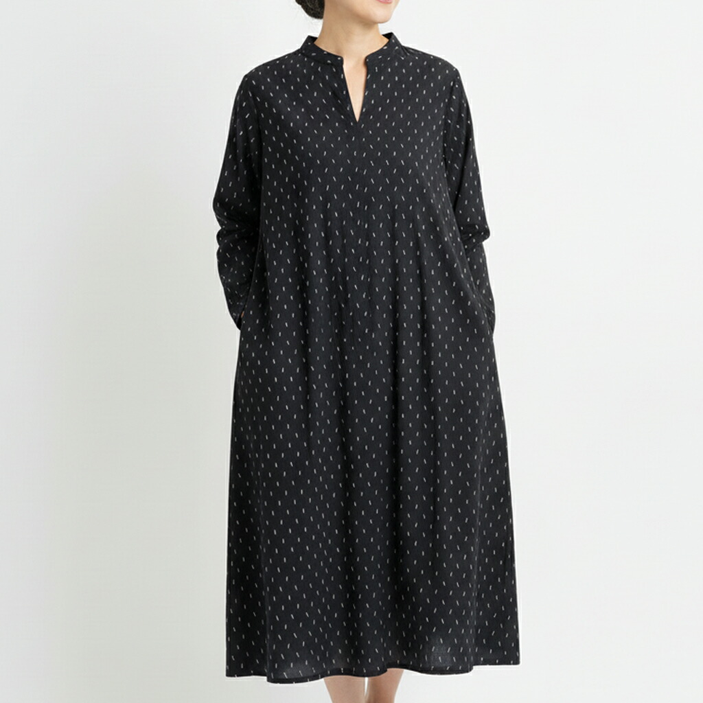 楽天市場】儀右ヱ門 ギエモン ぎえもん 久留米絣 ワンピース タ210