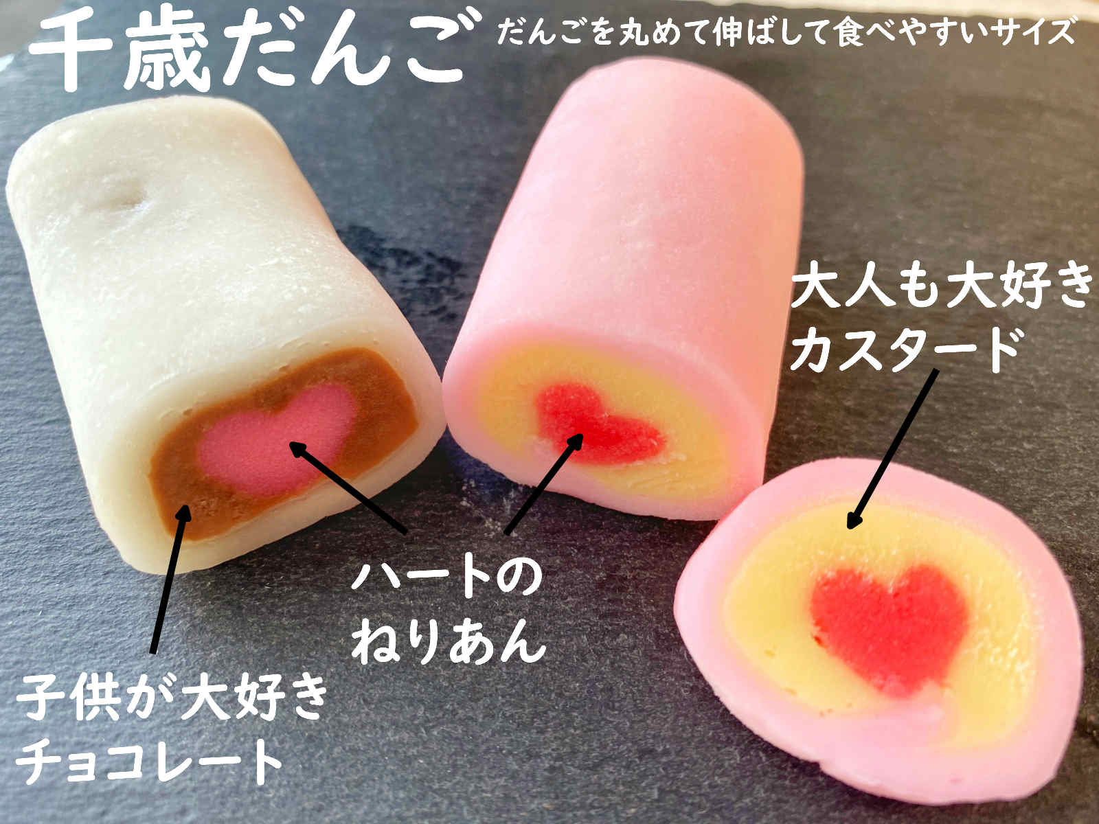クーポン お菓子 ２本 練り切り ３歳 詰め合わせ 千歳 祝い だんご 和菓子 送料無料 ５歳 七五三 手作り ギフト ２セット ７歳
