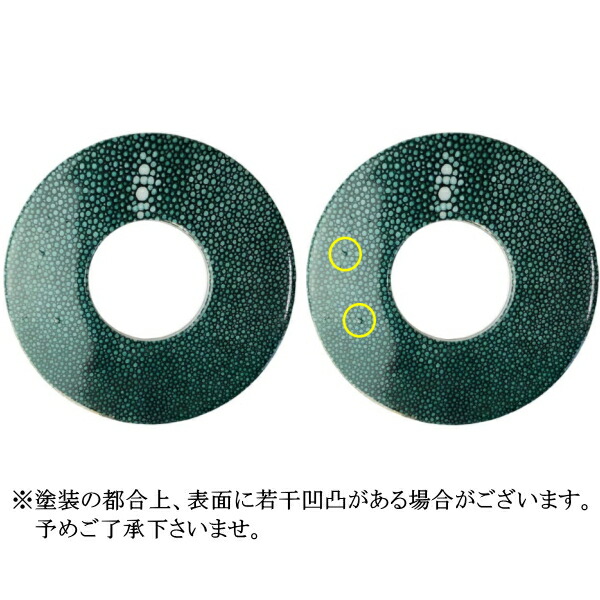 鮫革風和柄鍔!【ネコポス発送:280円】【剣道鍔ツバ剣道具竹刀用つば】