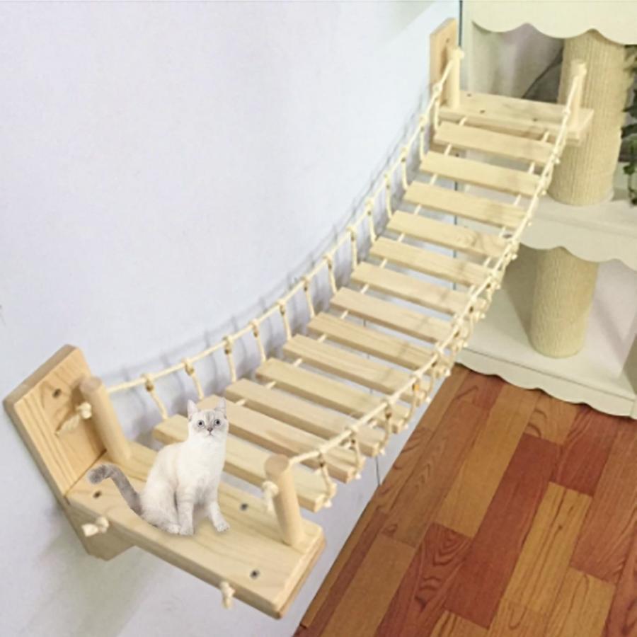 愛玩動物 用 猫 掛けはしご 壁後ばらい 架け橋 キャットウォーク キャットタワー キャットラダー 好いたらしい ねこ 猫用 誕生日差し上げ物 お生まれ落ちる日祝賀会 部屋の入り口 御部屋