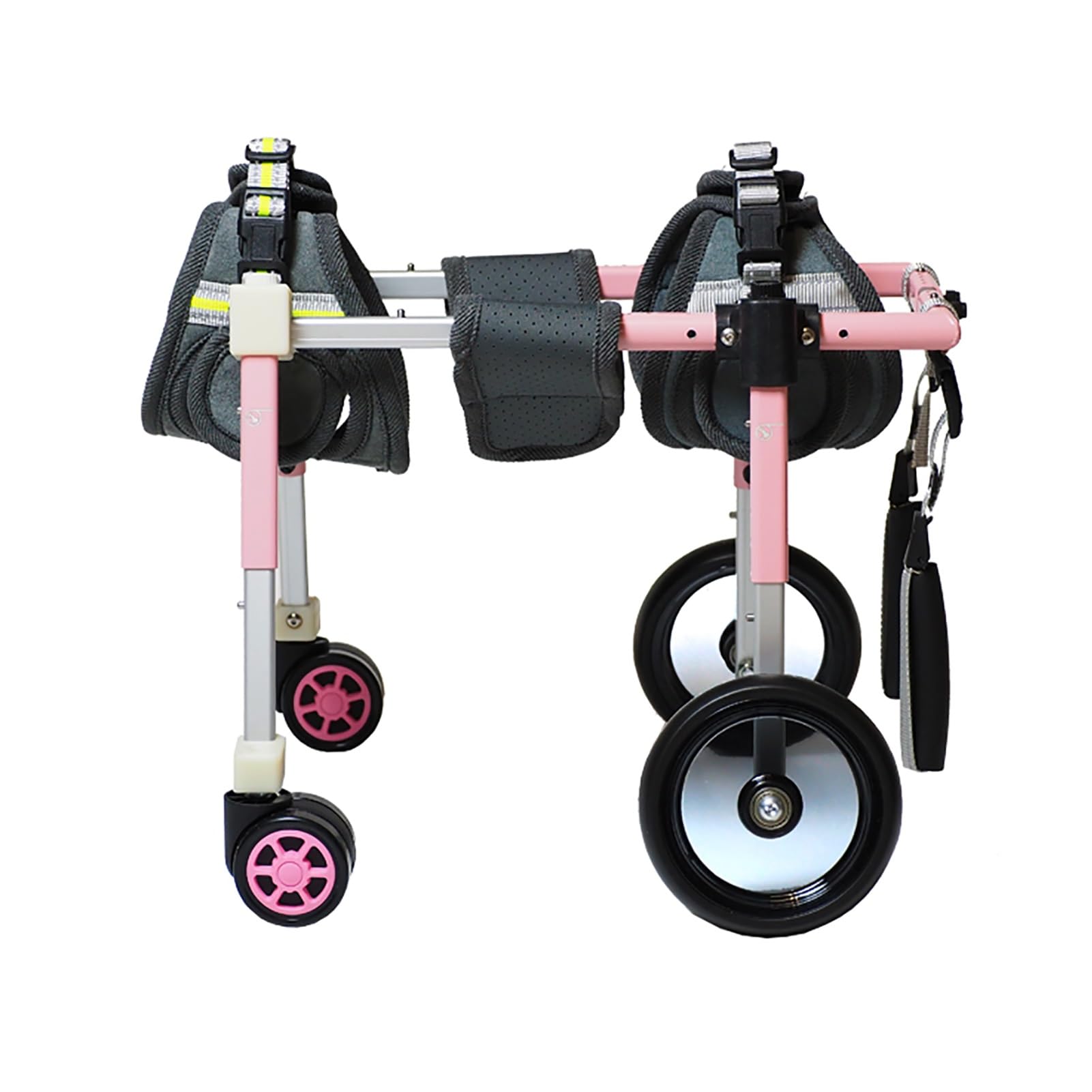 犬 車いす 盛りだくさん受け支える犬用車いす 4/2 輪、 大型・中型・小型犬用調節する能力のあるな犬用民族大移動手押し車、 前輪と後輪付き添い人手きず愛玩動物用脚飾りつけ手押し車