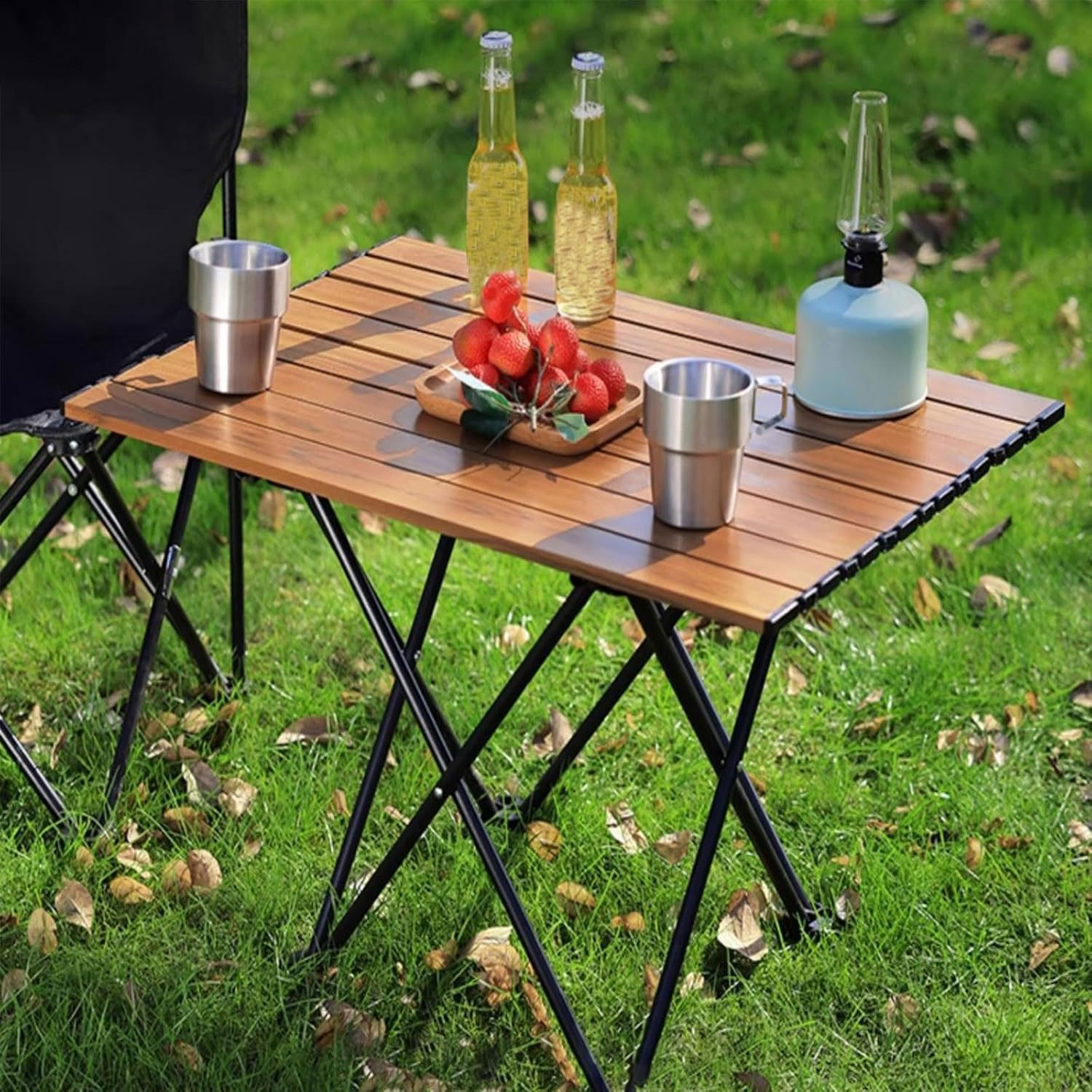 楽天市場】キャンプ用品 マルチテーブル ウッド 幅70×高さ40cm