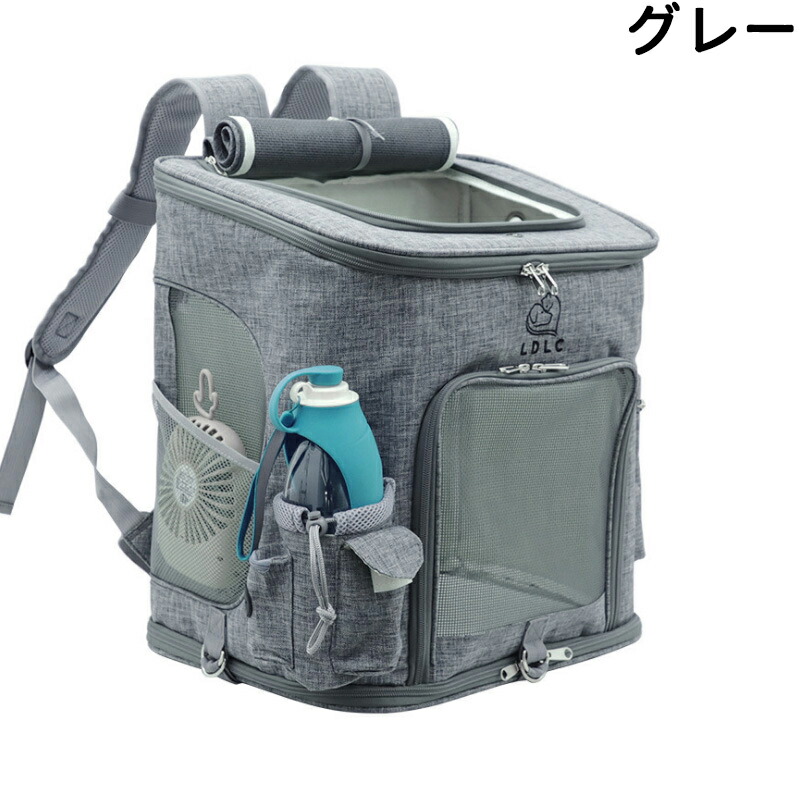 大容量ペットキャリーバッグ 大きめ リュック ペットキャリー バック ペットバッグ キャリーバッグ 猫用 犬用 ペット用品 小型犬 中型犬 トリミング 防災 通院 院 ドライブ 避難用 メッシュ 軽量 イヌ ねこ ネコ ハリネズミ ハムスター ウサギ｜katahidestore