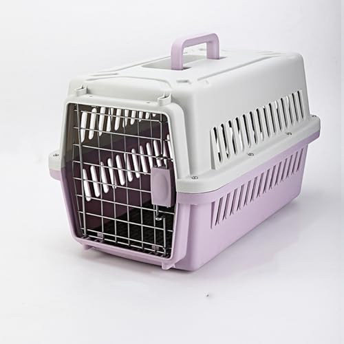 6個 ドライブペットキャリー ペットキャリー 犬 クレート 小型犬 クレート ハードキャリー 猫 小動物 M ペットクレート キャリーケース プラスチック製 旅行 通院 防災 ピンク 航空輸送ボックス 頑丈 取っ手付き 室内用ハウス｜katahidestore