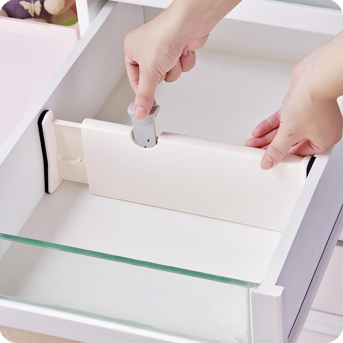 引き出し 分け取り 3個入 ドロワーデバイダー 伸縮式分け取り板 調節する能力のある 大まか取り合わせ 御召しもの 下着類 ソックス納める 勝手もと 事務室 臥し所用 物の具不必要 省間隔文字 多役立つこと