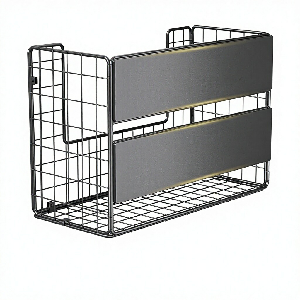2個パック 磁気冷蔵庫収納棚 大容量オーガナイザー 果物、ジャガイモ、玉ねぎの冷蔵庫表面収納用|katahidestore