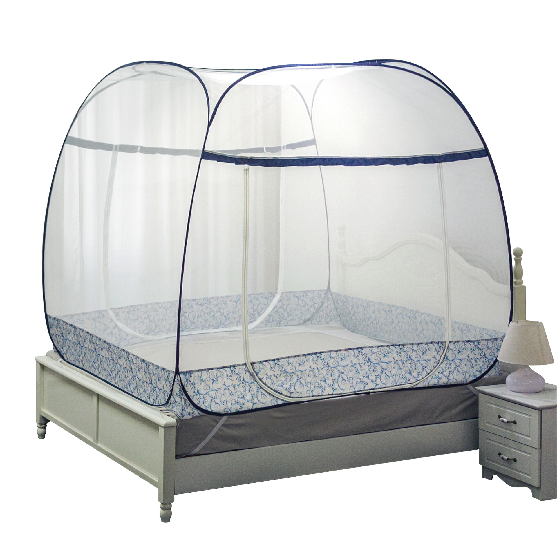 臥榻サイバー空間屋外用屋外用Yurt表現スタイルポップアップ式室外用ベビーベッド安全性のあるポリエステルモスキートネットテントドア用