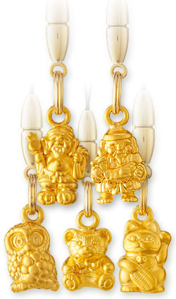 楽天市場】【24K 純金根付】招き猫 お祝い 贈答 資産KZ271-8020