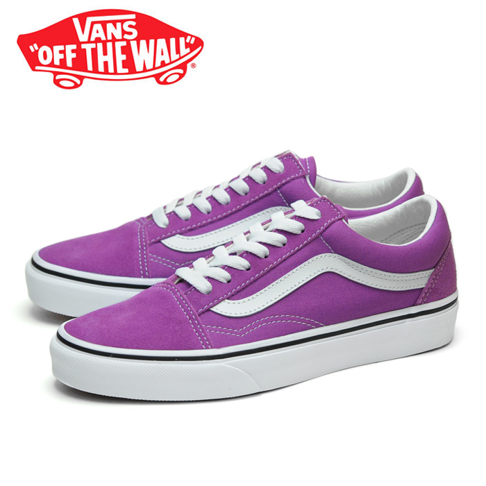 purple leather vans