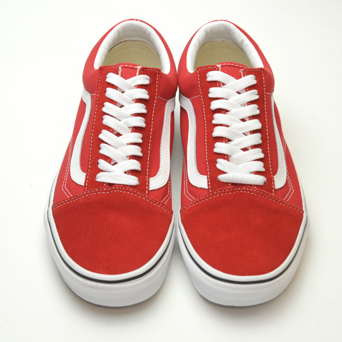 vans old skool low red