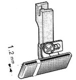【工業用・職業用ミシンアクセサリー】SUISEI（スイセイ）ガイド付テープ地縫い押え / 縫い付け押え A18（TL-30,TL-30SP,TL-30DX,SL-100,TL-2020PE,TL-2200QVP,SL-300EX,SL-700EX、工業用本縫いミシン）