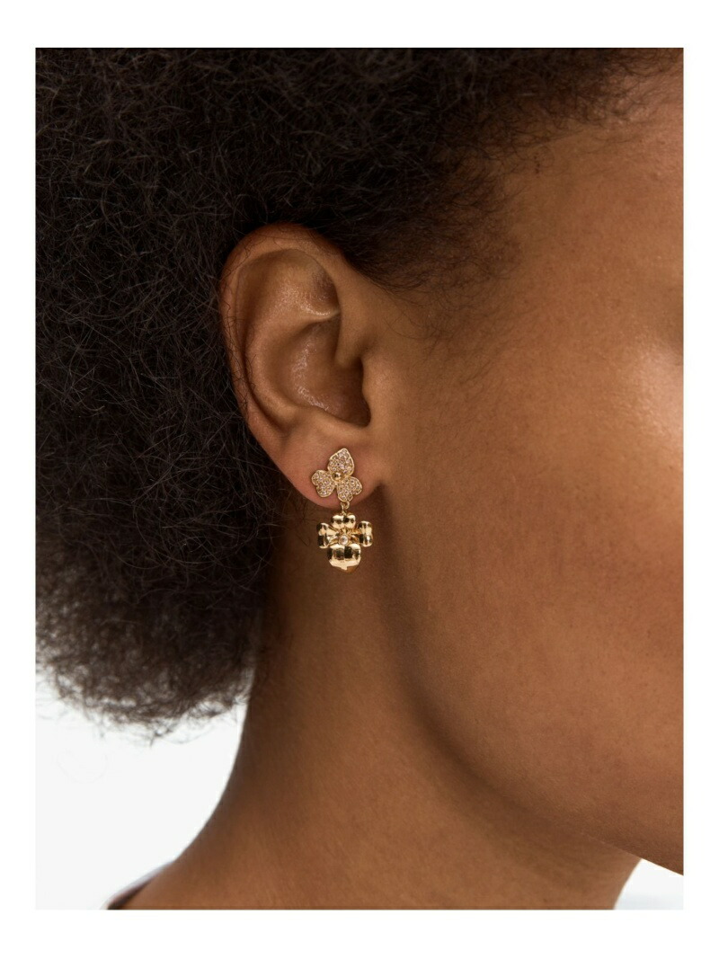 売り切れ必至 Rakuten Fashion プレシャス パンジー パヴェ ドロップ ピアス Kate Spade New York ケイトスペードニューヨーク アクセサリー ピアス 在庫有 Www Eh Net Sa